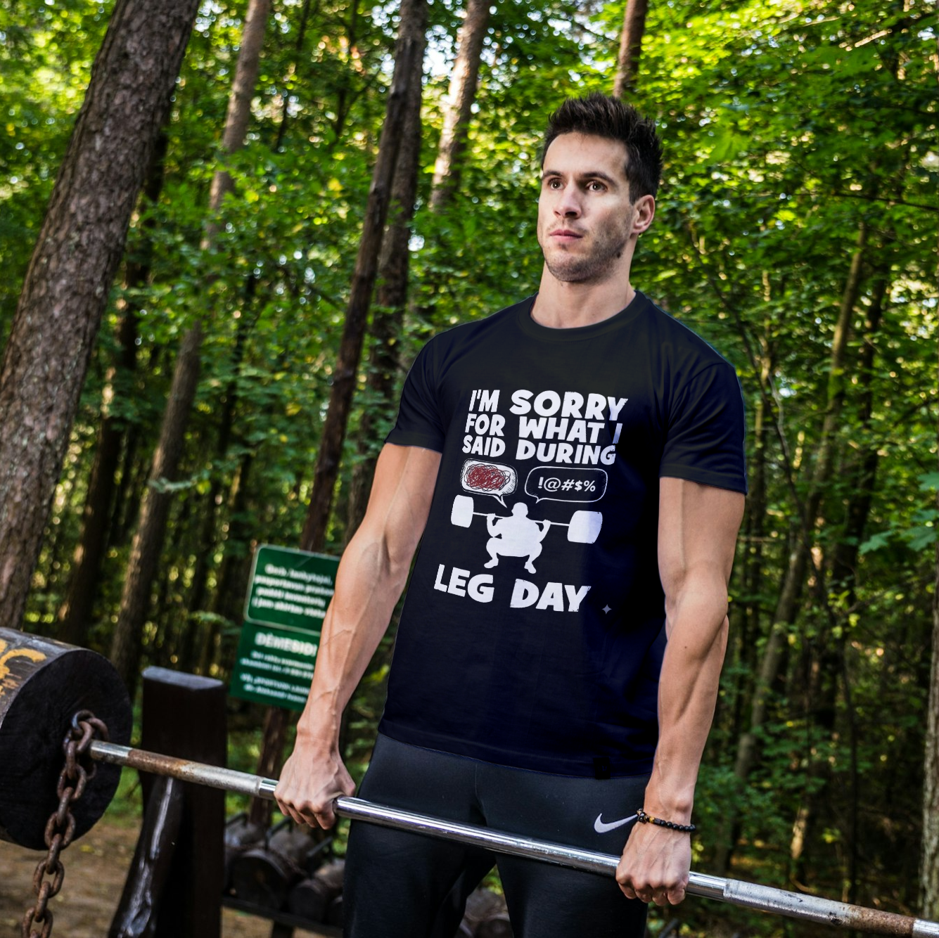 Humorous Workout T-Shirt (Men)