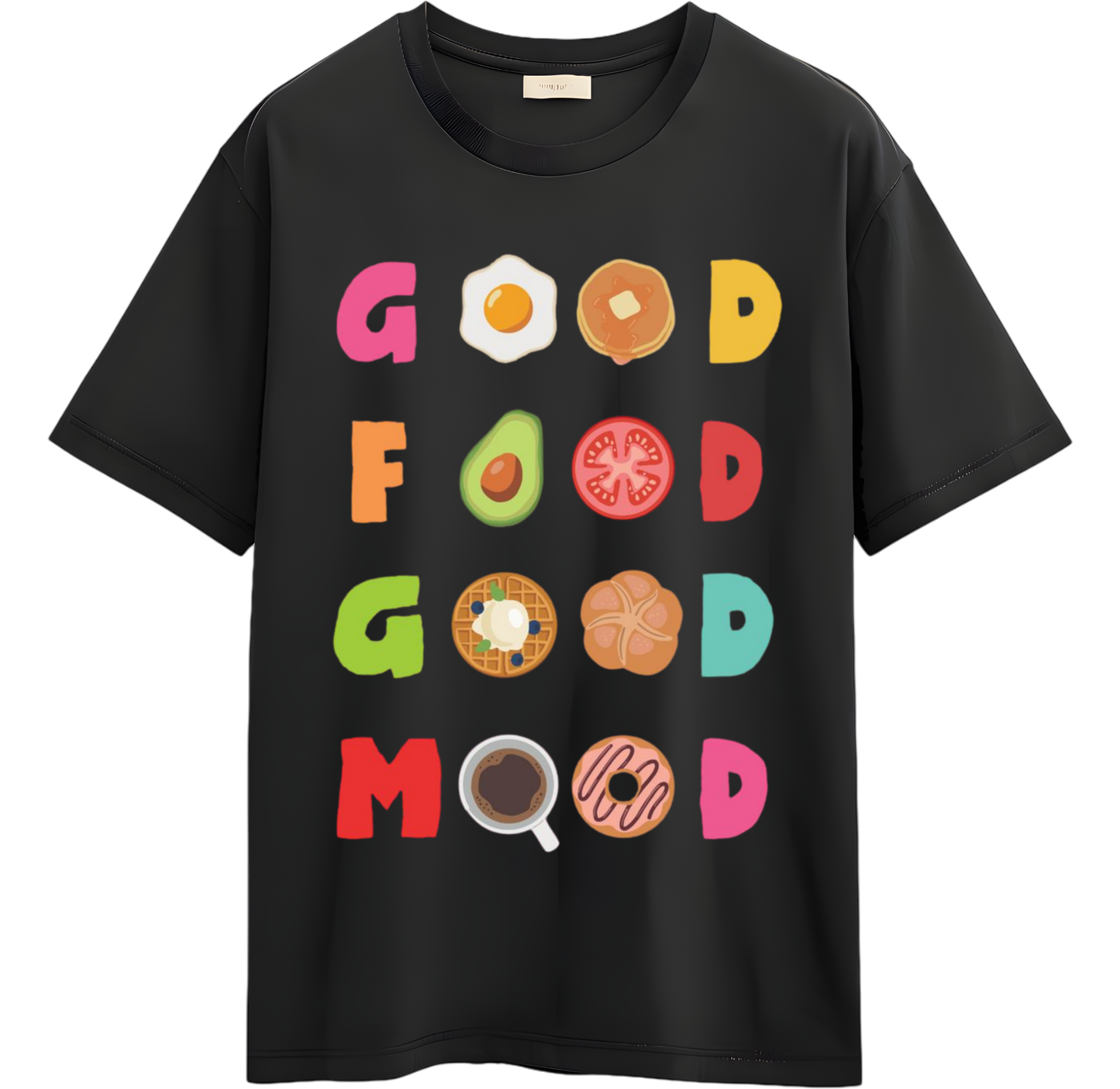 Colorful Food Quote T-Shirt (Women)