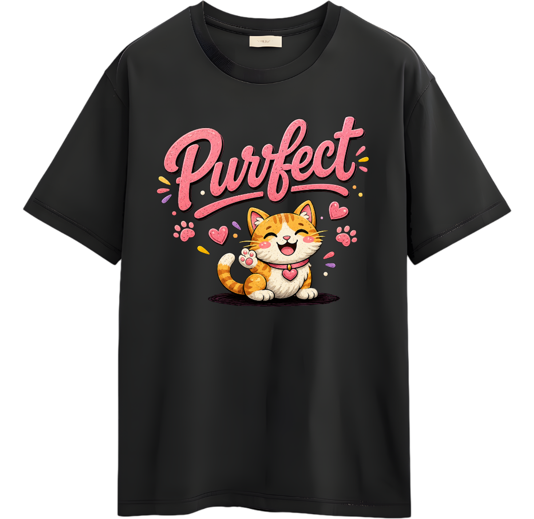 "Purrfect" Graphic T-Shirt (Women)