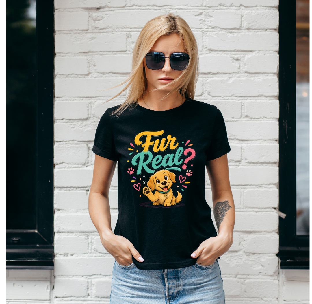 "Fur Real?" Graphic T-Shirt (Women)