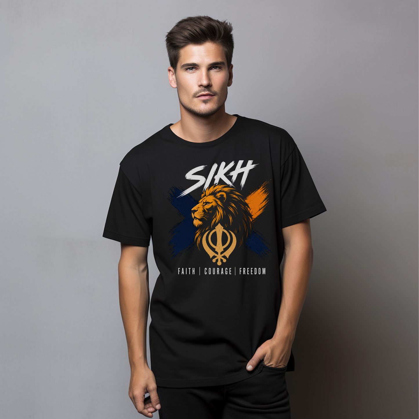 Bold Sikh T-Shirt (Men)