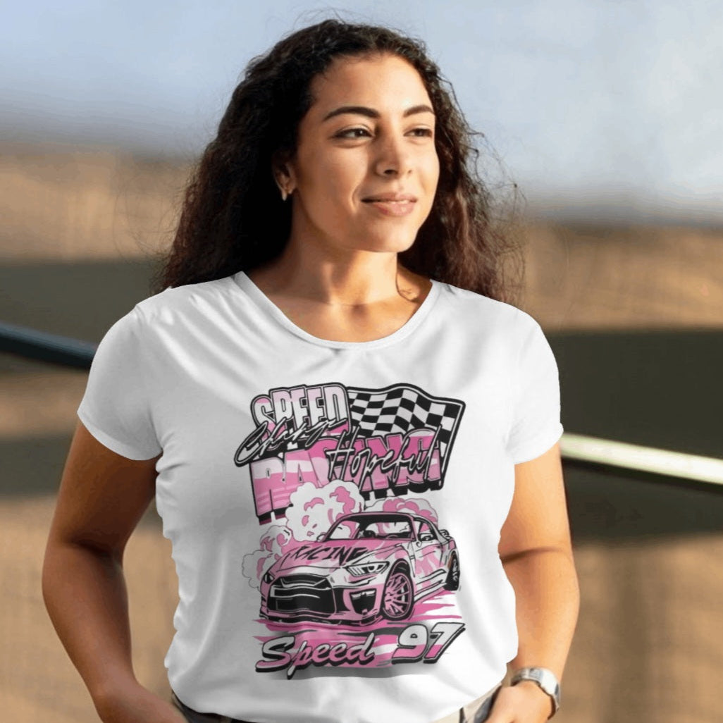 Retro JDM Style "Speed 97" Racing T-Shirt (Women)