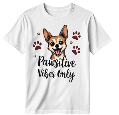 Pawsitive Vibes Only Dog T-Shirt (Women)