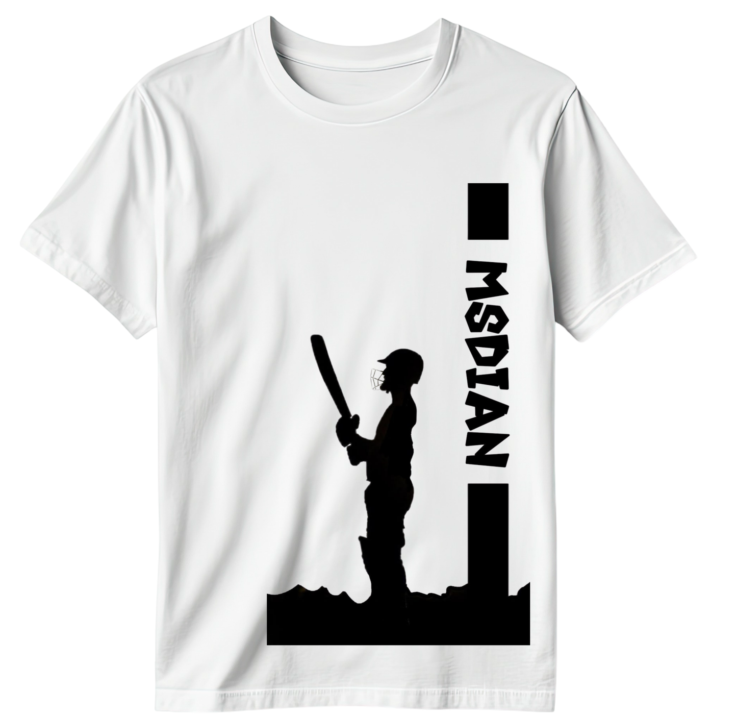 Dhoni Silhouette Minimalist T-Shirt (Men)