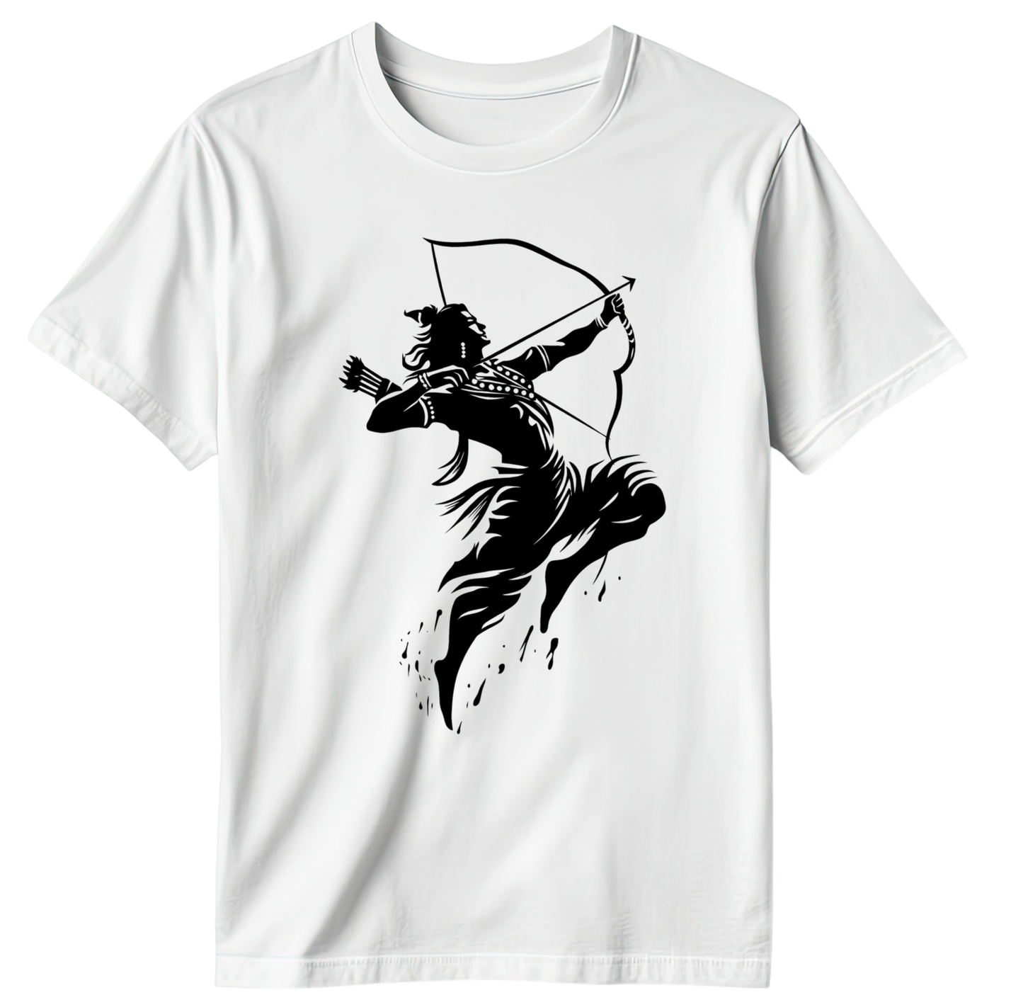 Lord Rama Modern Line Art T-Shirt (Men)
