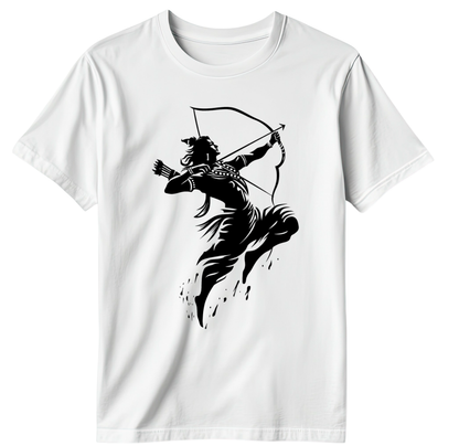 Lord Rama Modern Line Art T-Shirt (Men)
