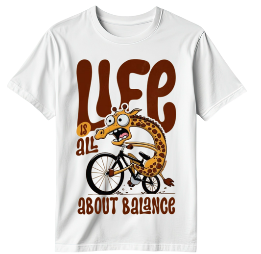 Groovy Giraffe Bike Graphic T-Shirt (Women)