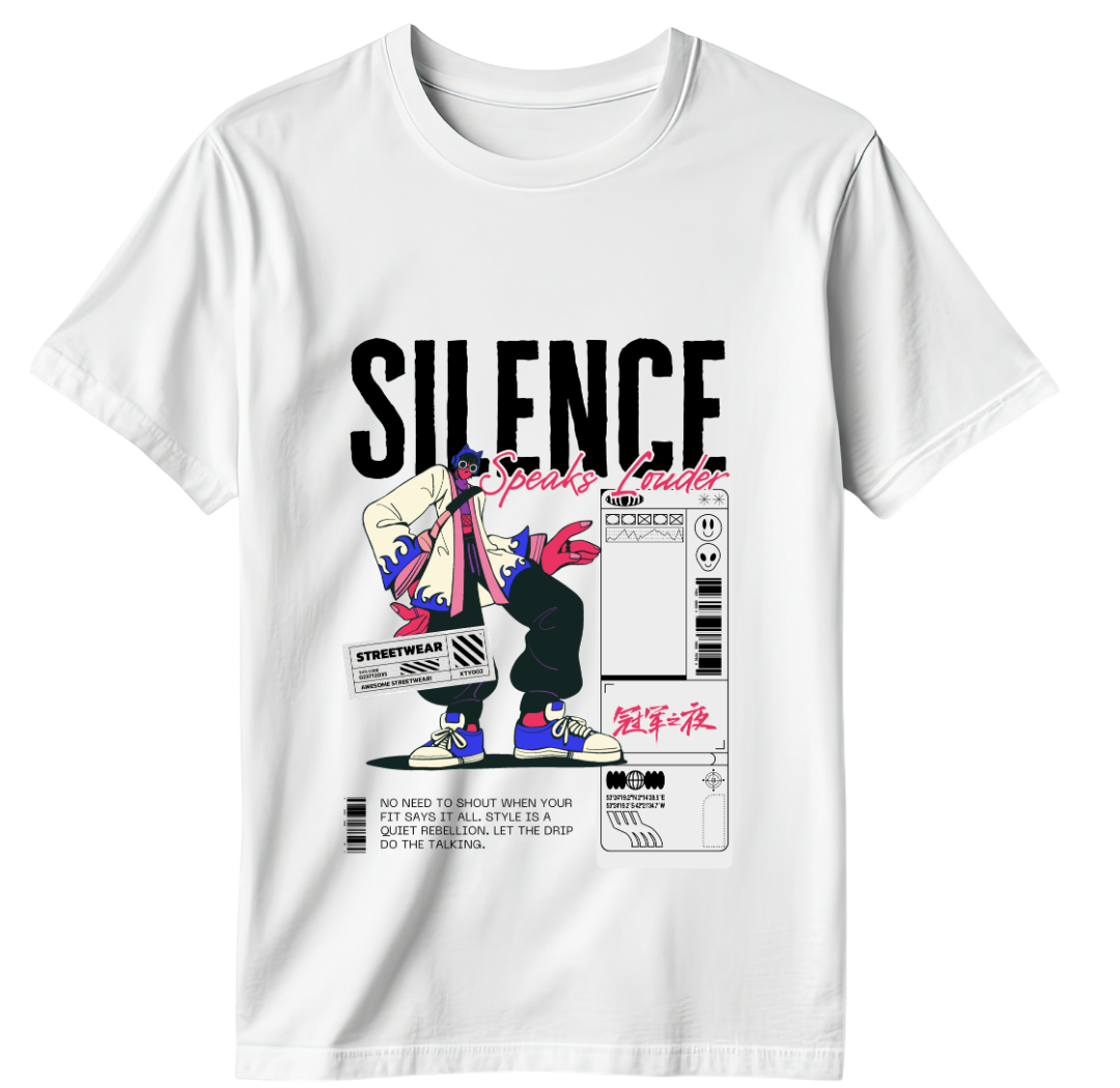 Silence Anime Graphic T-Shirt (Men)