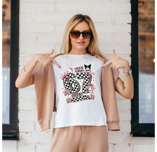 The "67" Slogan T-Shirt (Women)