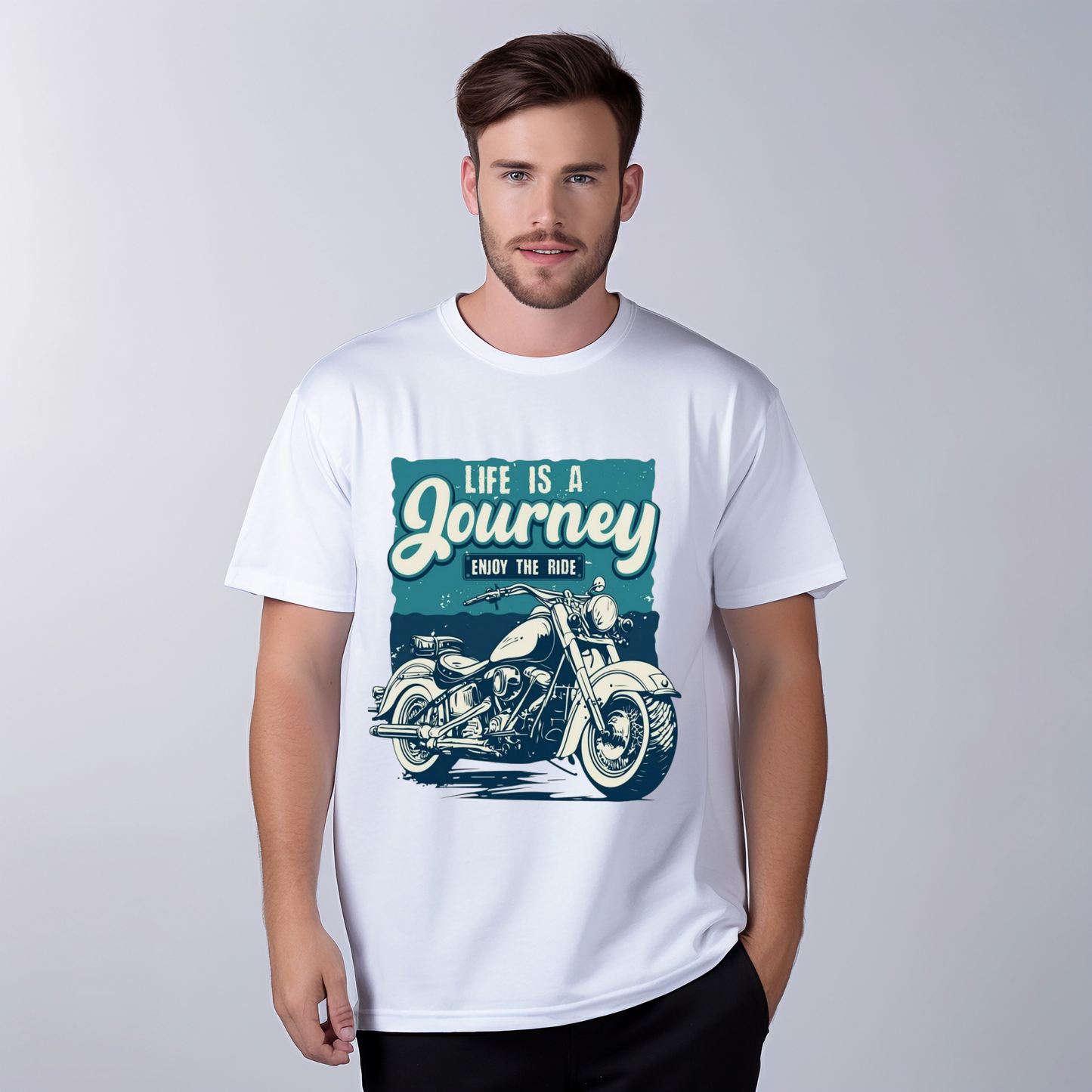 Life is a Journey Motorcycle T-Shirt (Men)