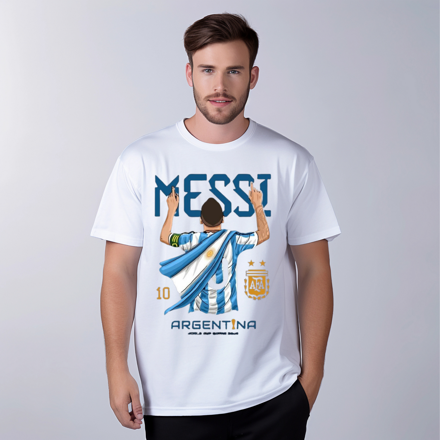 Messi No 10 T-Shirt (Men)