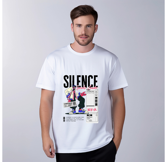 Silence Anime Graphic T-Shirt (Men)