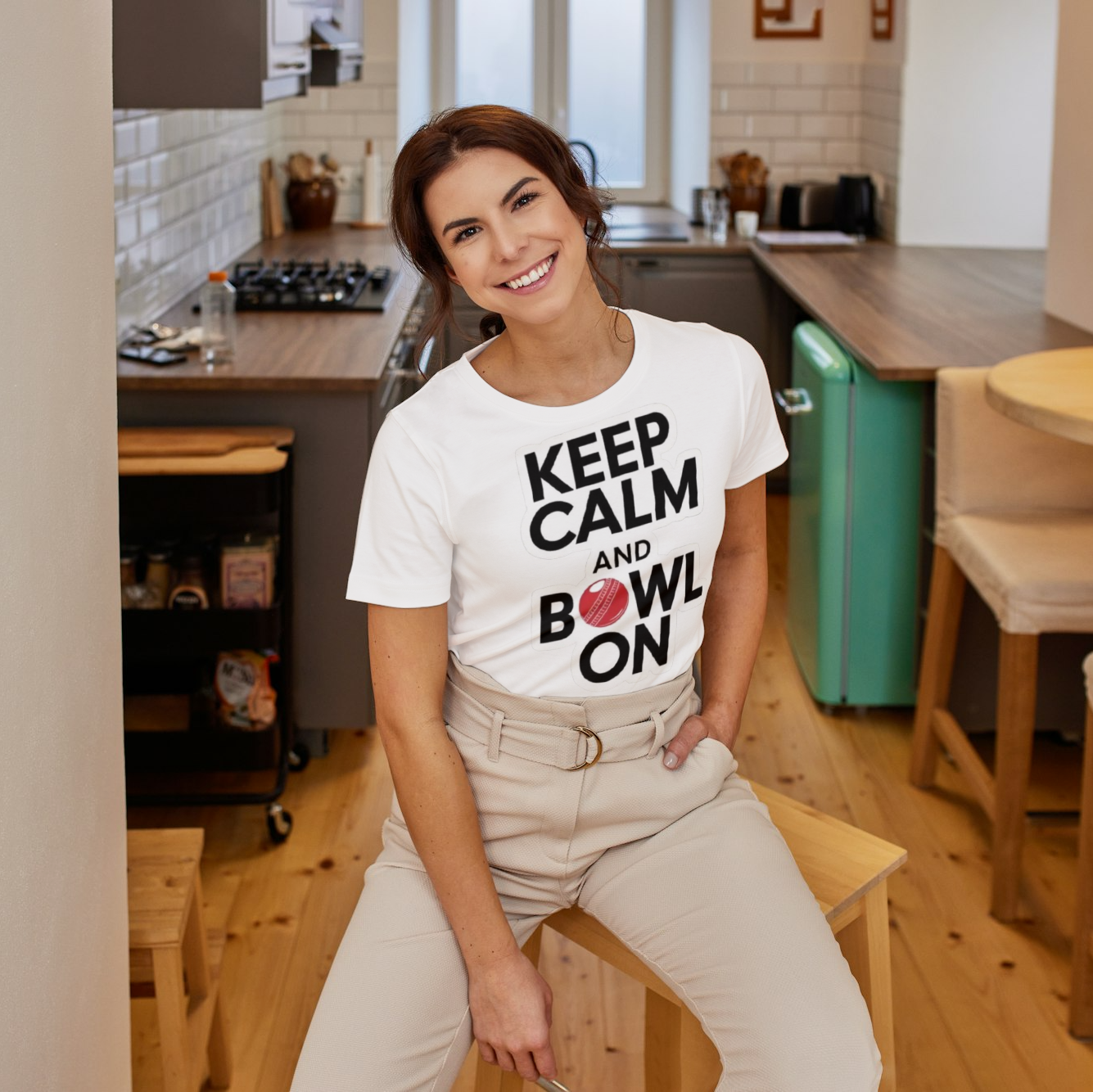 Minimalist Bowling Typography T-Shirt (Unisex)