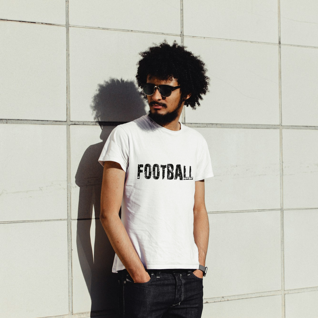 Basic Football Font T-Shirt (Unisex)