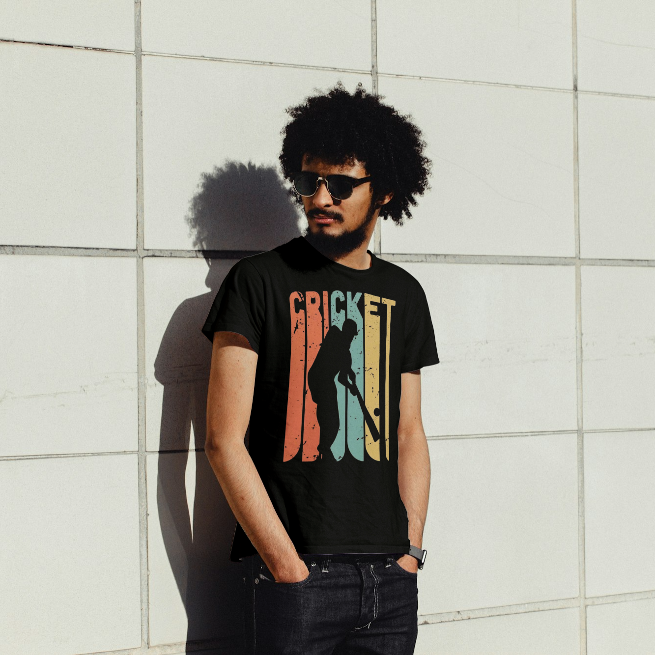 Cricket Bold Text T-Shirt (Unisex)